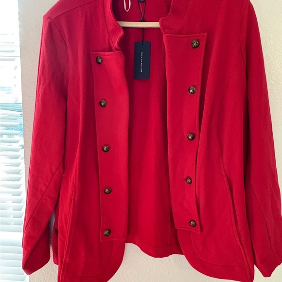 Tommy Hilfiger Women's Bold Red Blazer - Picture 2 of 7